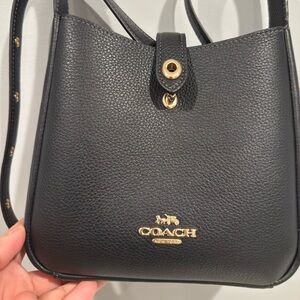 Coach Black Pebbled Leather Shoulder Bag